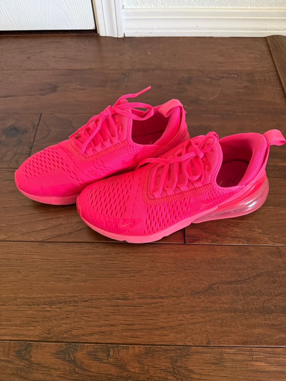 Nike Bright Pink Air Max-Style Athletic Sneakers